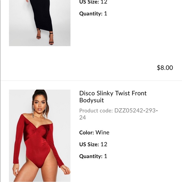 Front twist bodysuit - Picture 3 of 3